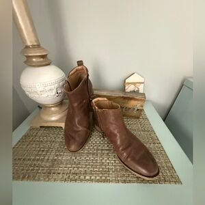 Franco Sarto Brown Ankle Boots